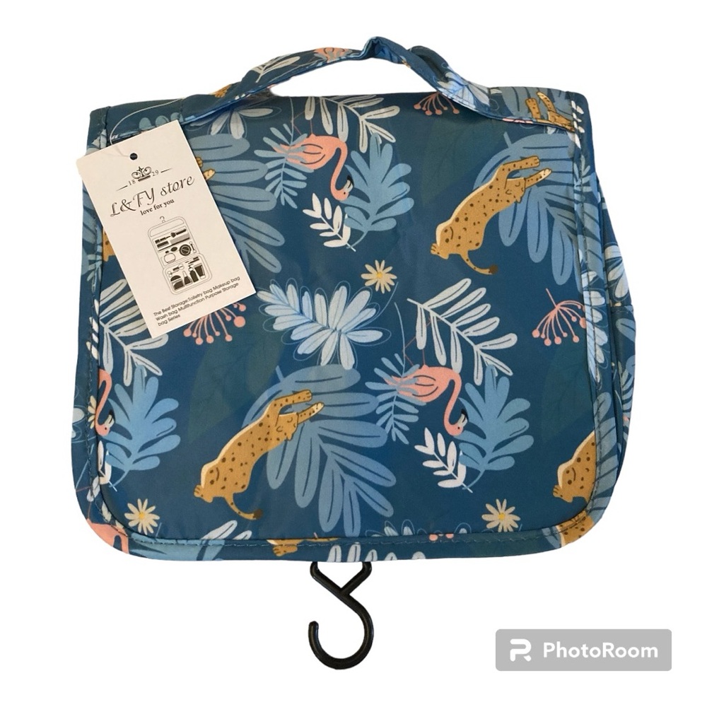 NWT L & FY STORE Toiletry, Makeup Bag. 9 x 9 1/2